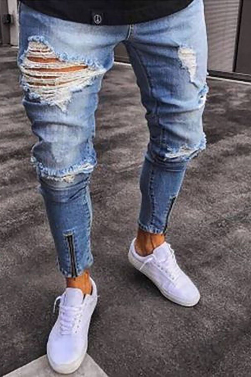 Jeans clearance skinny strappati