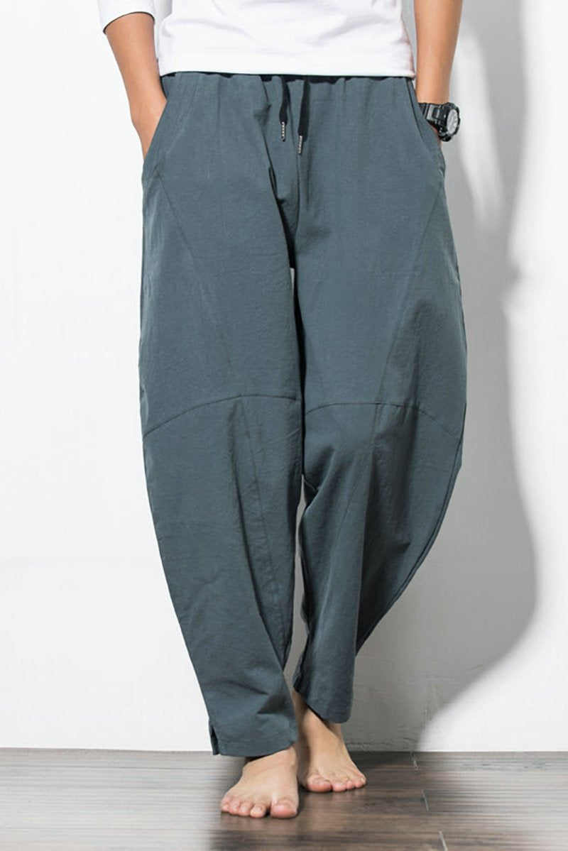 Pantaloni da Paracadutista con Chiusura a Cordoncino