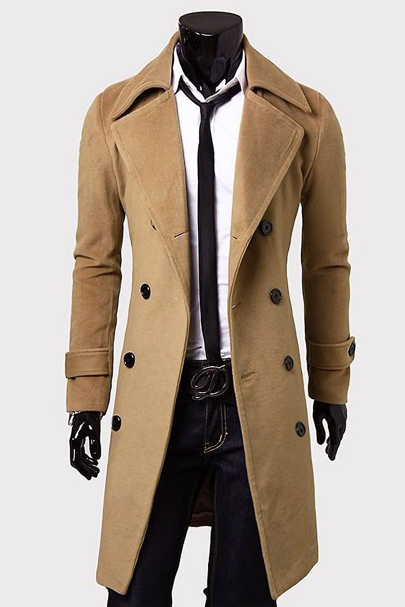 Trench Lungo Casual con Bavero