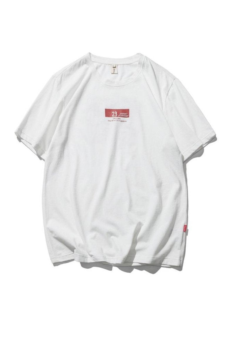 T-Shirt Retrò A Girocollo