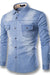 Camicia Jeans A Bottoni